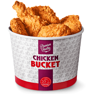 Fried wings bucket 